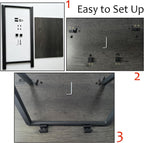 Folding TV Tray Table, Set of 2 Small Table, TV Dinner Table, Snack Tray Table Set, Portable Foldable Desk, Sofa Side Table, TV Tray Table for Couch, Living Room, Small Space