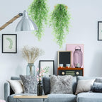 RECUTMS Fake Hanging Plants Artificial Ferns for Outdoor Hanging Faux Plants Vine Ivy Faux Fern Hanging Vines Wall Plants for Home Garden Party Wedding Decor (White 4P)