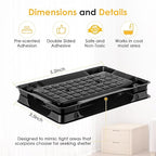 Qualirey 18 Pack Scorpion Glue Tray Traps, Adhesive Scorpion Killer Indoor, Pet and Children Safe, Repellent, Insect Traps Indoor, Sticky Bug Catcher for Basement, Bathrooms and Garage