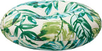 Bistro Chair Cushions 15 inch,Set of 2,Tufted Tropical Round Chair Cushions with Ties,15"x15"x4",Water Resistant Round Seat Cushion for Barstool,Patio Garden Kitchen Outdoor Furniture(Palm Leaf)