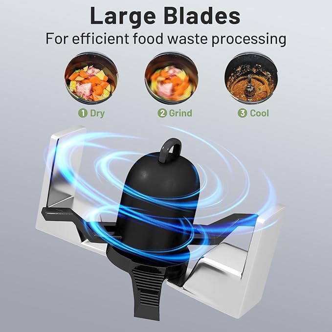COSTWAY 4L Electric Composter for Kitchen, Smart Waste Dispenser Countertop Compost Machine w/Replaceable Filters, Auto-Cleaning, LED Display, Indoor Compost Bin, Turn Food Waste to Dry Fertilizer
