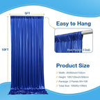 10x10 Wrinkle Free Royal Blue Sequin Backdrop Curtain for Parties-Thick Not Fall-Off Glitter Backdrop Drapes-2 Panels 5x10ft Shimmer Photo Back Drop Cloth for Wedding Birthday Photography Background