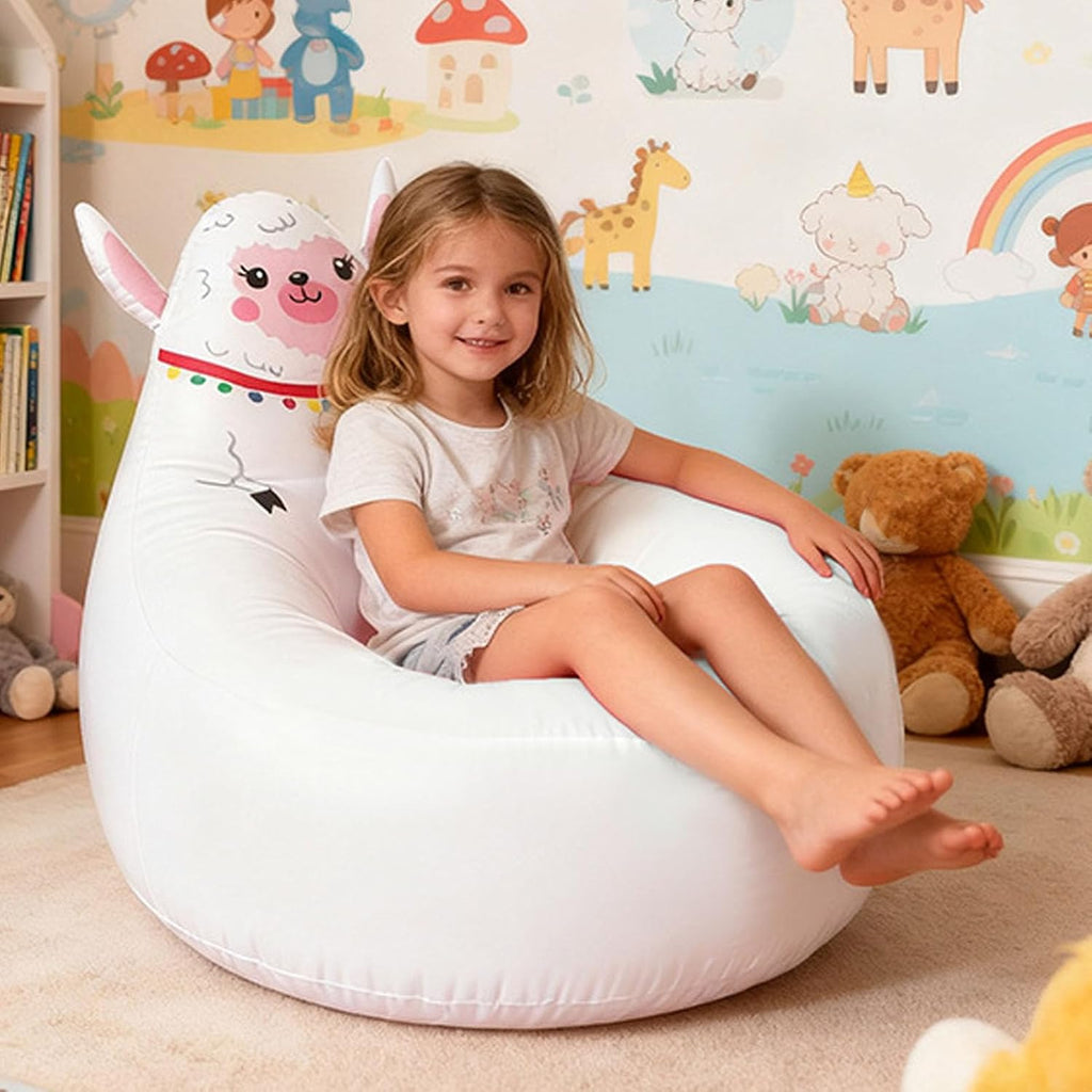 Zopsc Soft Skin Friendly Inflatable Chair, Cute Shape Air Valve for Quick Inflation