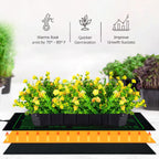 Upgrade Version 2PK Seedling Heat Mat with ETL Listed,Warm Hydroponic Heating Pad for Seed Starting,Indoor Gardening,Brewing and Greenhouses,Durable Waterproof Black Plant Heat Mat