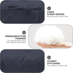 Porch Swing Cushions,Outdoor Cushions 3 Seater Replacement with Backrest, Waterproof Thickened Bench Cushion with Ties for Porch, Patio,Outdoor, Backyard and Garden (Navy Blue 40 * 40 in)