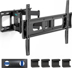 Pegzone Full Motion TV Wall Mount for 37-90 Inch TVs up to 132lbs | Swivel Tilt Extension Heavy Duty TV Bracket with Articulating Arms, Pre-Assembled Mount, Max 16" Wood Studs, VESA 600x400mm