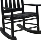 Black Slat Back Youth Rocking Chair
