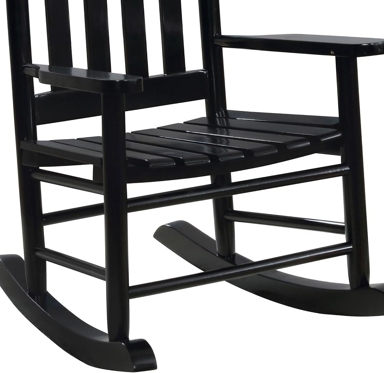 Black Slat Back Youth Rocking Chair