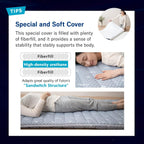 EMOOR Foldable Hybrid Futon Mattress, High-Resilience Urethane Foam 150N with Washable Padded Cover, Twin, Tatami Floor Sleeping Mat Pad Topper, Gray