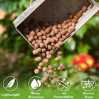 Halatool 8LB Clay Pebbles for Plants 4mm-16mm Lightweight Hydroton Leca Balls for Indoor Potted Plants Hydroponics Gardening Orchids Drainage Decoration Aquaponics