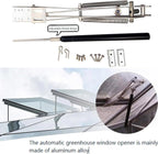 Automatic Greenhouse Ventilation Solar Thermal Roof Ventilation Automatic Window Opener, Greenhouse Roof Ventilation and Cold Frame Greenhouse Automatic Temperature Control Support Accessories(1Set)