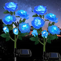 TYNLED Outdoor Solar Garden Stake Lights,Upgraded LED Solar Powered Light with 6 Rose Flowers, Waterproof Solar Decorative Lights for Patio Pathway Courtyard Garden Lawn