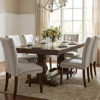 HomePop Parsons Dining Chair - Gray Striped Pattern (Set of 2)