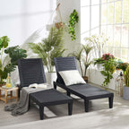 Nestl Lounge Chair Outdoor, Tanning Chair, Chaise Lounge Outdoor Set of 2