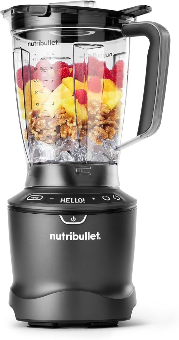 nutribullet SmartSense 5-speed, full-size blender, 1400 Watt- Gunmetal Gray