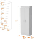 Pantry Cabinet with Sleek 5-Shelf Storage