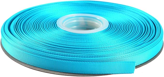 ITIsparkle 3/8" Inch Grosgrain Ribbon 50 Yards-Roll Set For Gift Wrapping Scrap Books Party Favor Hair Braids Baby Shower Decoration Cake Decoration Floral Arrangement Craft Supplies, Turquoise Ribbon