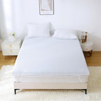 MUXHOMO 3.9 Inch 7-Zone King Mattress Topper, Egg Crate Foam Mattress Topper King Size for Back Pain, Lavender Cooling Gel Infused Bed Pad, CertiPUR-US and Oeko-TEX Certification (76"×80")