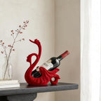 XINXUAN Swan Couple Wine Bottle Holder Countertop, Gifts for Women | Wine Lovers, Decor for Kitchen, Wine Gifts for Women, Ornament Display Stand