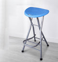 Blue Adult Folding Stool, with Handle and Foldable bar Stool, 28 inches in Size, with a Load Capacity of 200 pounds, Suitable for Camping Kitchen