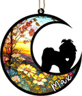 Personalized Dog Memorial, Custom Name Shih Tzu Dog Christmas Ornament with Name, Custom Breeds, Pet Loss Light Catcher, Gifts for Lovers Loss of Pet Sympathy on Mothers Day Christmas