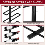 ETOYA Wall Mounted Wine Rack, H 59inch, 12 Rows, 60 Bottle Wine Cellar Racks, Metal Wine Bottle Holder for Dining Room, Kitchen, Bar, Basement & Restaurant (5 Columns（60 Bottles）)