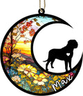 Personalized Dog Memorial, Custom Name English Mastiff Dog Christmas Ornament with Name, Custom Breeds, Pet Loss Light Catcher, Gifts for Lovers Loss of Pet Sympathy on Mothers Day Christmas