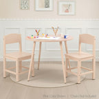 Best Choice Products Round 35.5in Dining Table for 4 w/Sturdy Wood Finish Steel Legs, Mid Century Modern, Space-Saving, Small Space Circle Dinette for Home, Kitchen, Apartment - Natural