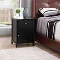 Stylish Transitional Black Nightstand for Bedrooms,for Small Spaces