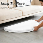 HAISIWLKJ 4FT Round Folding Table White Fold-in-Half with Carrying Handle Portable Plastic Table for Outdoor or Indoor Events,Dining,Wedding, Camping,Party Table