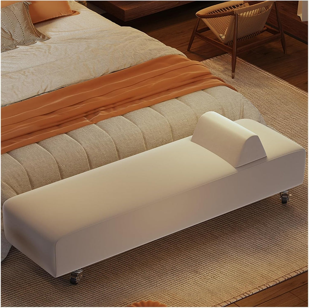 Modern Bedroom Bench, Entryway for Living Room End of Bed Accent Ottoman Entryway(120 * 40 * 55cm)