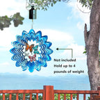Solar Powered Wind Spinner Motor,Outdoor Solar Energy Operated Eco-Friendly Motor Hanging Display Mobile Rotating Mini Revolving Motor for Spiral Sun Catchers Garden Decor Ornament