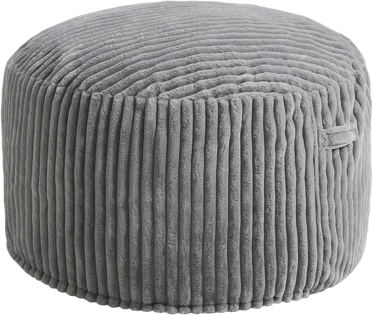 Hobestluk Adult Bean Bag Chair Giant Beanbag with Filling Living Room 3FT | Grey Large Big Oversized Bean Bag Chair Memory Foam Filling Machine Washable Fluffy Cover Bedroom Dorm Reading Gaming