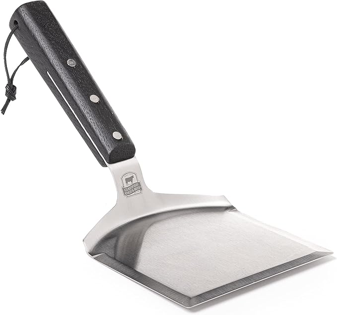 Certified Angus Beef The Smash - Big Smash Burger Spatula Heavy Duty Stainless Steel Burger Smasher Tool for Griddle Accessories, Kitchen Gadgets, and Grill Accessories