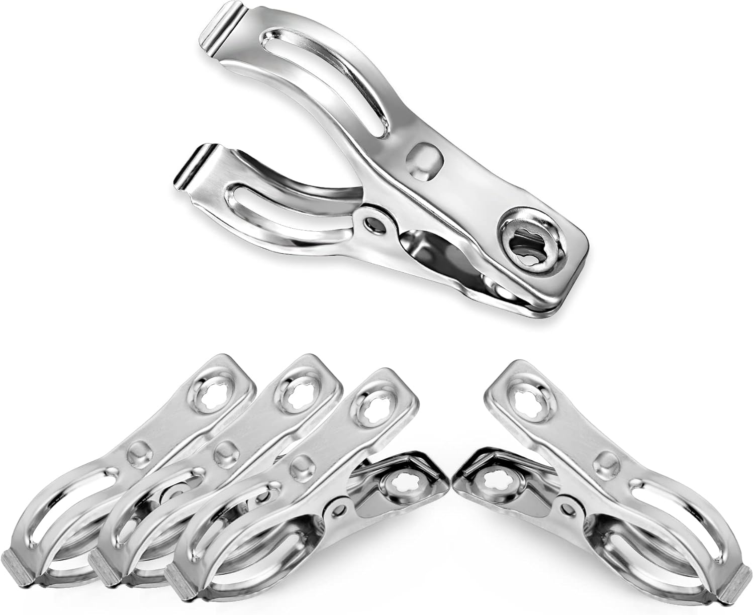 20 Pcs 2.3inch Pvc Clamps, Gardening Clips for Netting, Greenhouse Clamps Made of Stainless Steel, Have a Strong Grip of Greenhouse Clips, For 1/2'', 3/4'', 1'' Garden Hoops