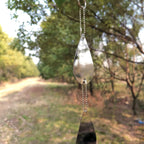 Keep Birds Away Mirror Disc, Hanging Reflectors to Scare Birds Away from Your House and Garden, 16 Drop Shape Discs