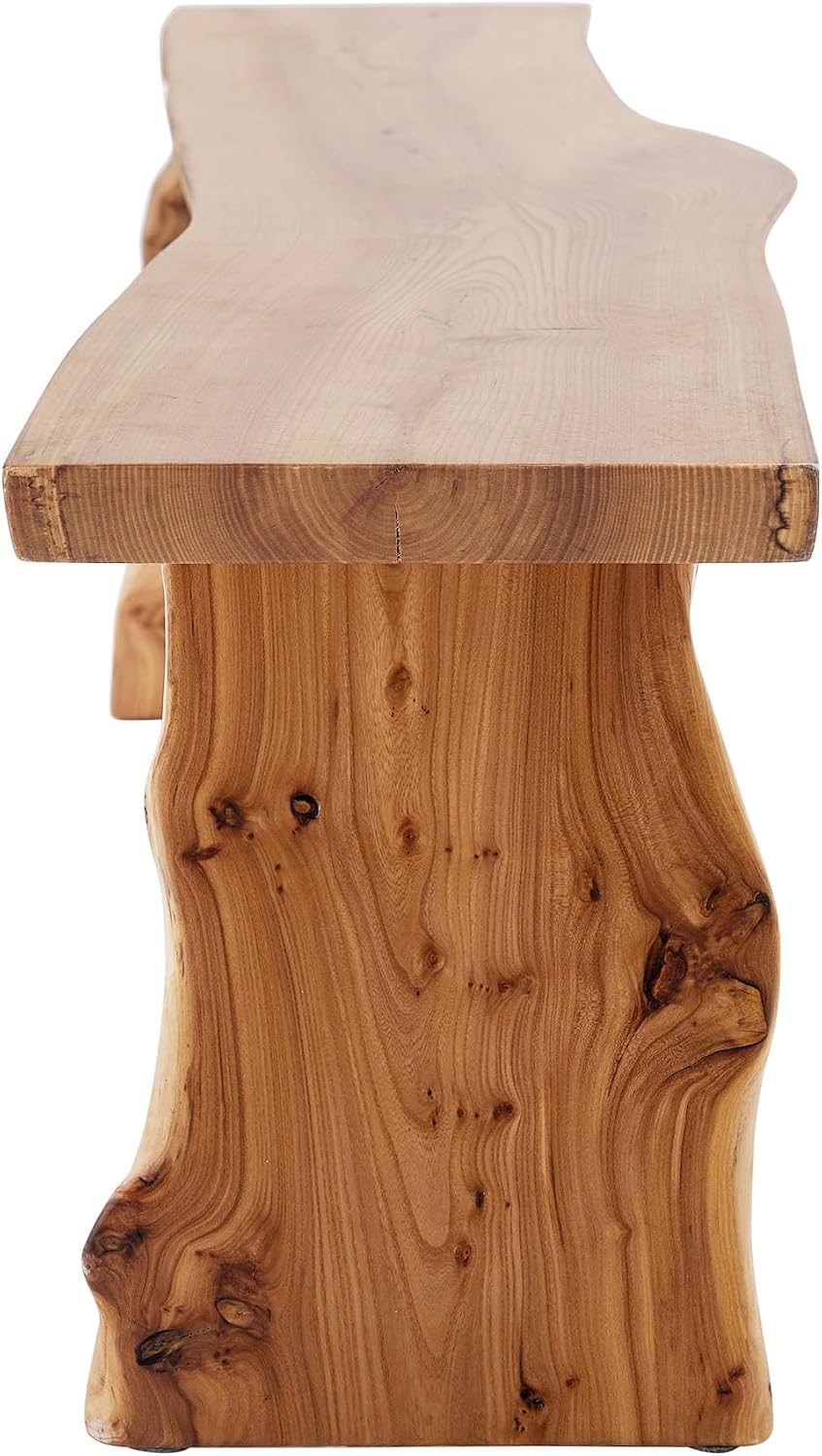 Elm Wood Dining Bench Bedroom BenchesIn Footrest Stool Accent Bench for Entryway Dining Room Living Room Bedroom End of Bed Long 63IN