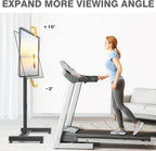TVON TV Floor Stand for 13-50 inch LCD LED Flat/Curved Panel Screen TVs up to 44 lbs, Height Adjustable TV Stand Mount with VESA 200x200, Portable TV Stand for Bedroom, Dorm Room, Office | Tilting and Rotating Mount, Portrait to Landscape, Height