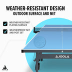JOOLA NOVA Outdoor Ping Pong Table with Waterproof Table Tennis Net Set - Quick Assembly - All Weather Aluminum Composite Surface - Tournament Quality - Indoor & Outdoor Compatible