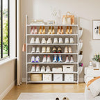 Shoe Rack 7 Tier Shoe Organizer Shoe Storage 28-35Pairs Shoe Rack for Closet Shoe Rack Organizer Entryway Shoe Holder Space Saving Shoe Shelf Shoe Stand Large Tall Shoe Tower Garage
