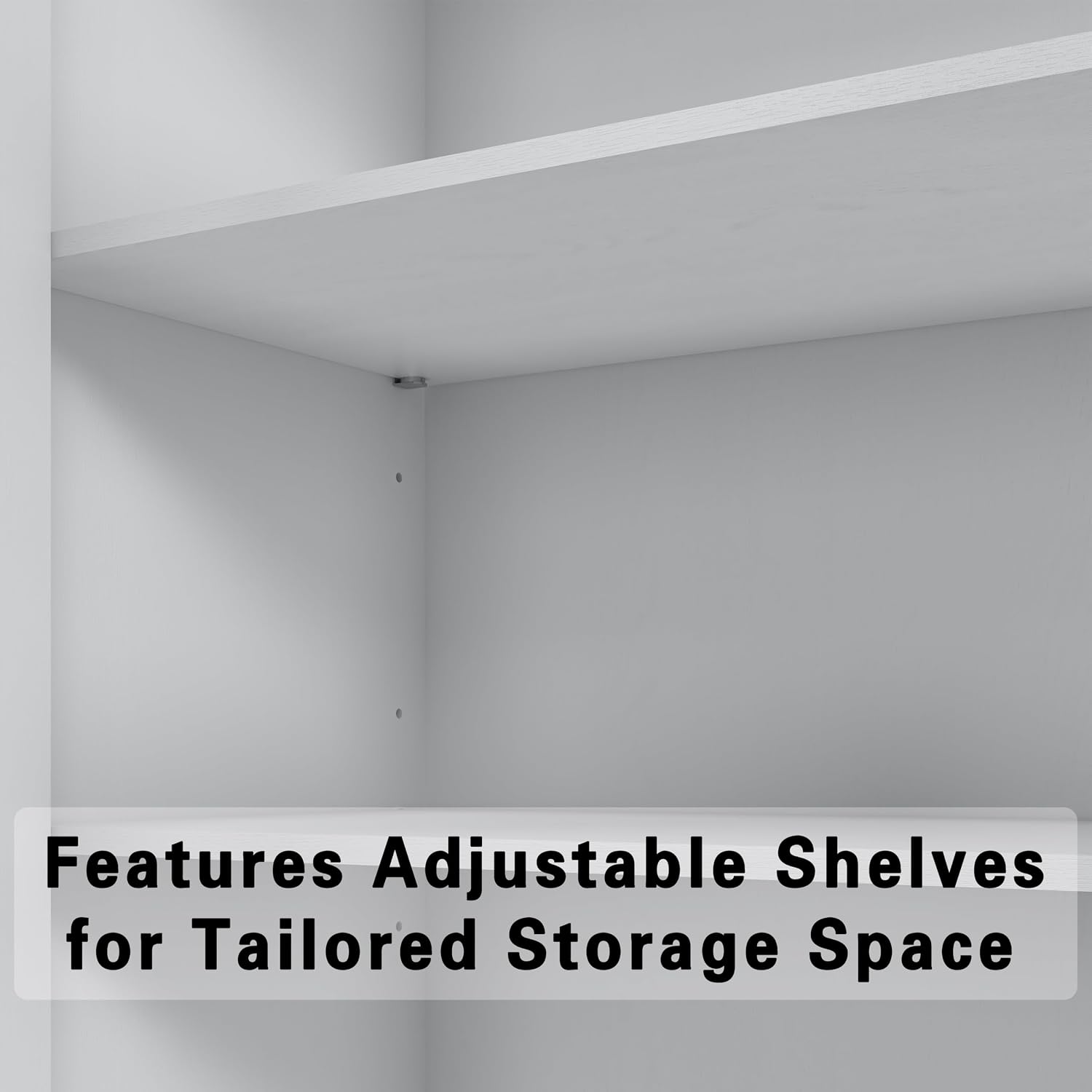 67" Kitchen Pantry Cabinet, 28"W Storage Cabinet for Kitchen, Living Room | 67" x 28" x 15" size, 4 adjustable shelves, engineered wood, anti-tip compatible, Shaker doors, White