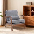 DUMOS Mid Century Modern Accent Chair, 16'' Seat Height Cozy Lounge Chair