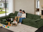 Upgrade Couch with Storage, Extra Deep&High Seat Modular Sectional Sofa 4 Seater U Shaped Cloud Couch with Ottoman, Tool-Free Assembly Sectional Couches for Living Room
