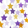 Purple-Lavender White-Gold Party-Decorations Star Garland - 62ft Streamers Hanging Banner,Girl Birthday Wedding Twinkle Twinkle Little Star Baby Bridal Shower Graduation Decor Hugtmr