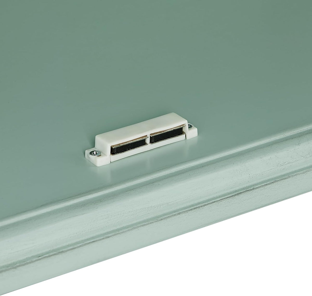 Crosley Furniture Holbrook Traditional Stackable Kitchen Storage Pantry, Accent Cabinet, Bathroom Storage, Distressed Seafoam Blue