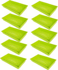 SUNPACK 10" x 20" Mega Plastic Seed Starting Tray, Lime Green, 2.5" (Pack of 10) - No Drainage Holes, Ideal for Greenhouses or Indoor Gardening - Made of Thick, Strong Plastic