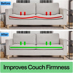 GORILLA GRIP Couch Cushion Support Board for Sagging Sofas, 21.5x70 Gray | Heavy Duty Slip Resistant Thick Boards Add Strong Seat Supports for Couch, Replacement Stuffing Firmer Couches Accessories