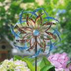 Stargarden Large Wind Spinners Outdoor, 23 Inch Kinetic Wind Spinner, Hollow-Out Metal Wind Sculptures & Spinners, Double-Side Windmill for Patio, Lawn, Garden Decor