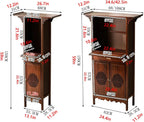 Wooden Buddhist Meditation Cabinet for Temple Display | Traditional Chinese Spiritual Furniture For Prayer, Statue(108cm/42.5in)