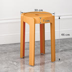 6 Pack Plastic Stackable Stools, 18" Tall, Portable Chair for Easy to Store, for 300lb Capacity, for Kitchen, Classroom, Event Seating 6pcs